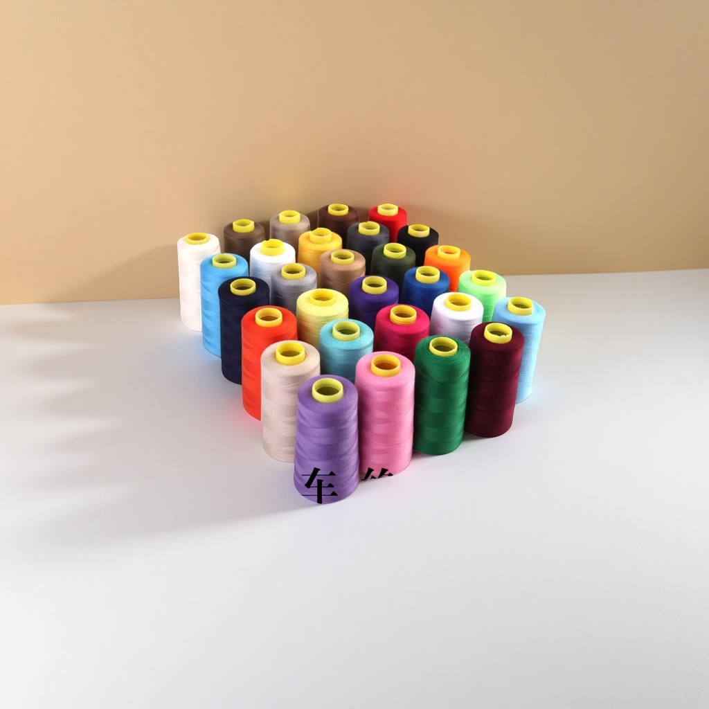 Colored sewing thread rolls: High-strength and wear-resistant polyester thread for multi-color mixed sewing and embroidery details Picture