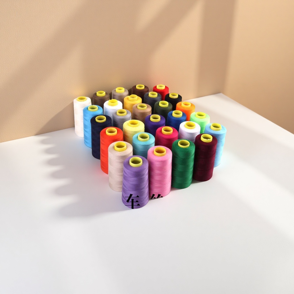 Colored sewing thread rolls: High-strength and wear-resistant polyester thread for multi-color mixed sewing and embroidery Application Scenario