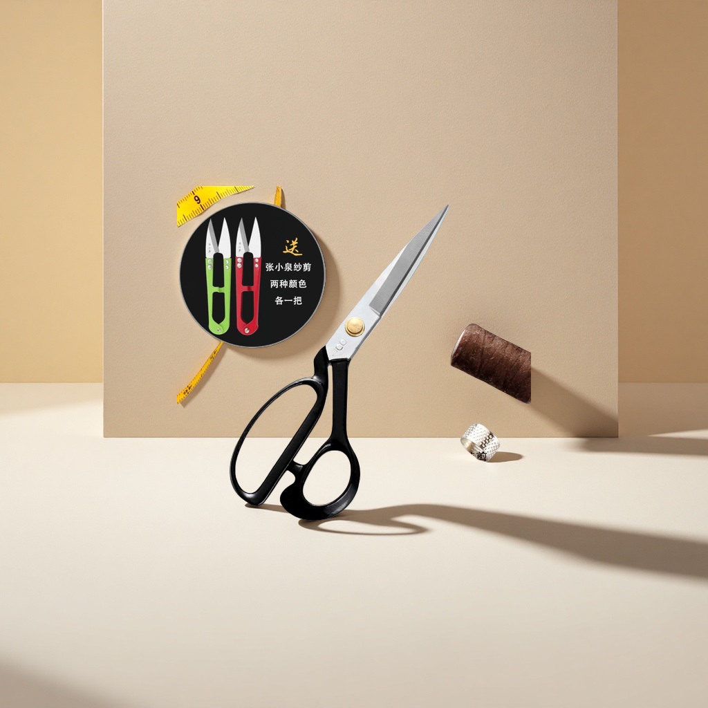 Special scissors for clothing cutting, made of high-carbon steel, sharp and won't damage the fabric. Tailor cutting tools Application Scenario