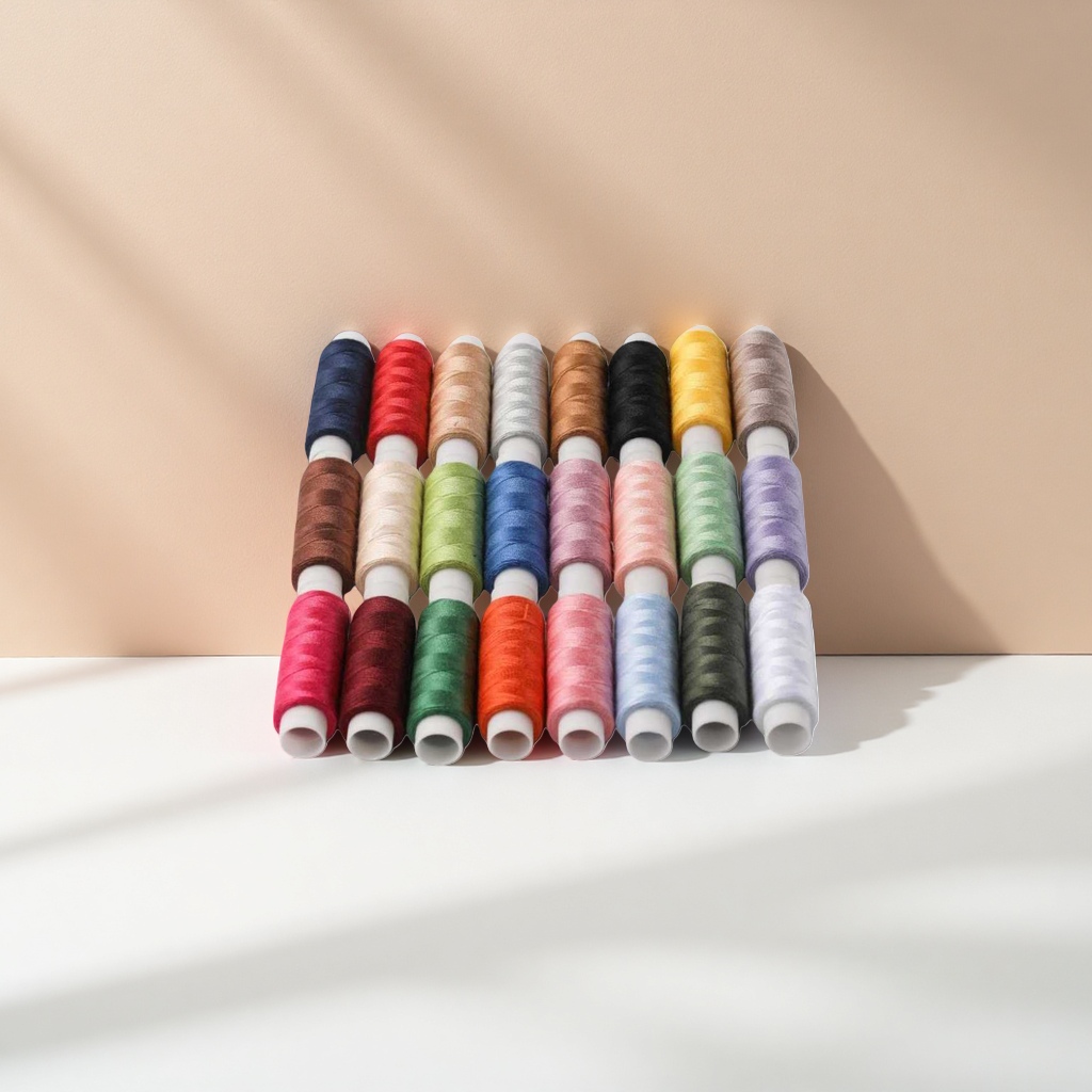 Colored spool spool sewing machine accessories are available in multiple colors for embroidery and sewing Application Scenario