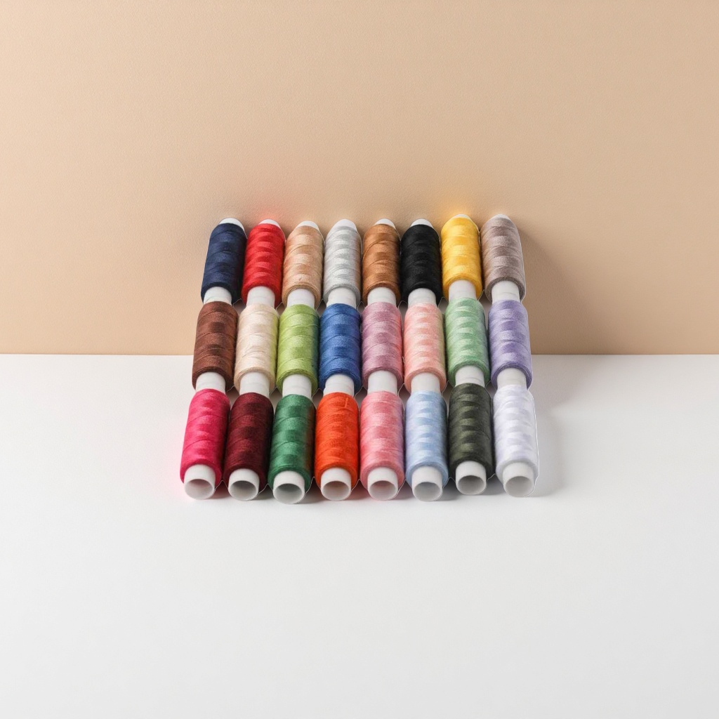 Colored spool spool sewing machine accessories are available in multiple colors for embroidery and sewing