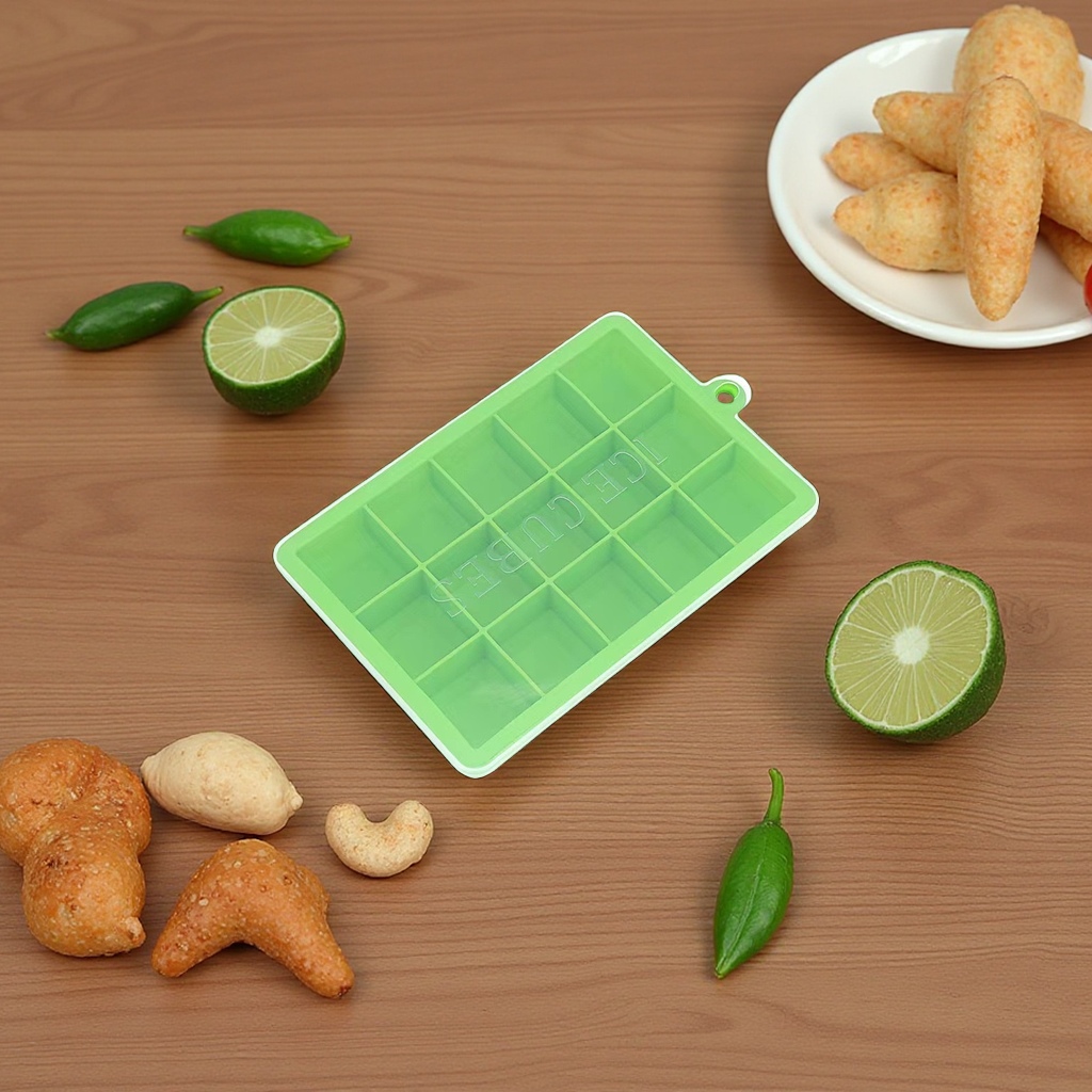 绿色冰格模具细节图