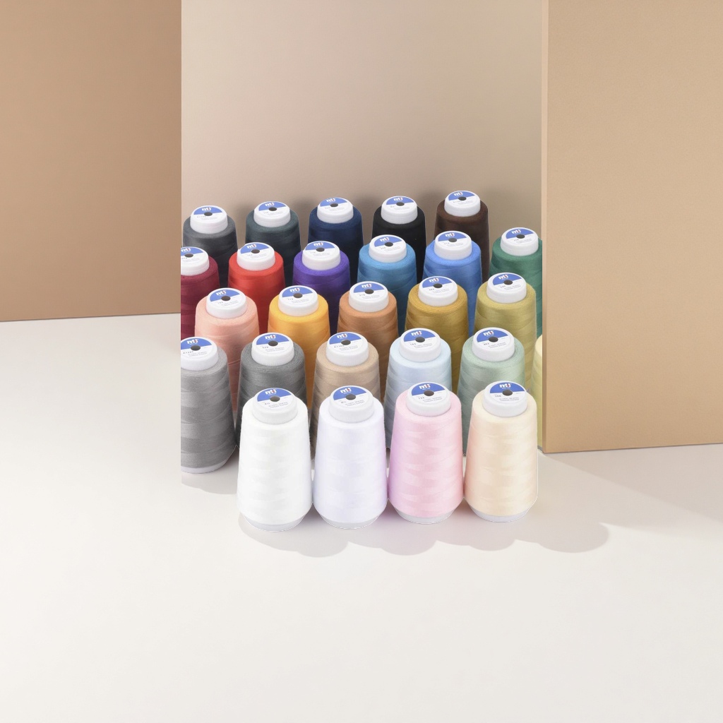 Colored sewing thread rolls, 100 meters per roll, made of polyester, specially designed for DIY sewing and embroidery Application Scenario
