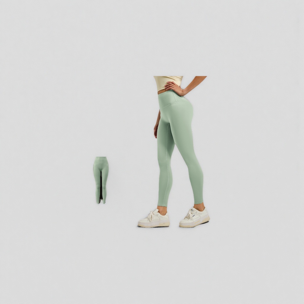 Shorts verdes de alta elasticidad leggings slim slim sport casual pantalones de mujer - 3