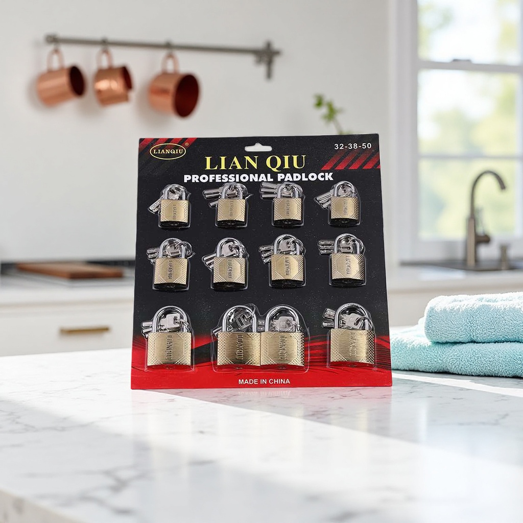 Professional padlock set, anti-picking and anti-theft padlock, multi-specification combination lock, suitable for home and office use Application Scenario