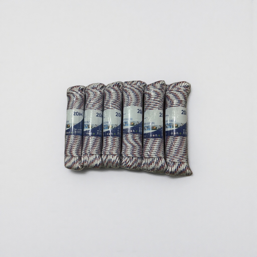 Colorful ropes, woven in multiple colors, are strong and durable, suitable for outdoor home decoration details Picture