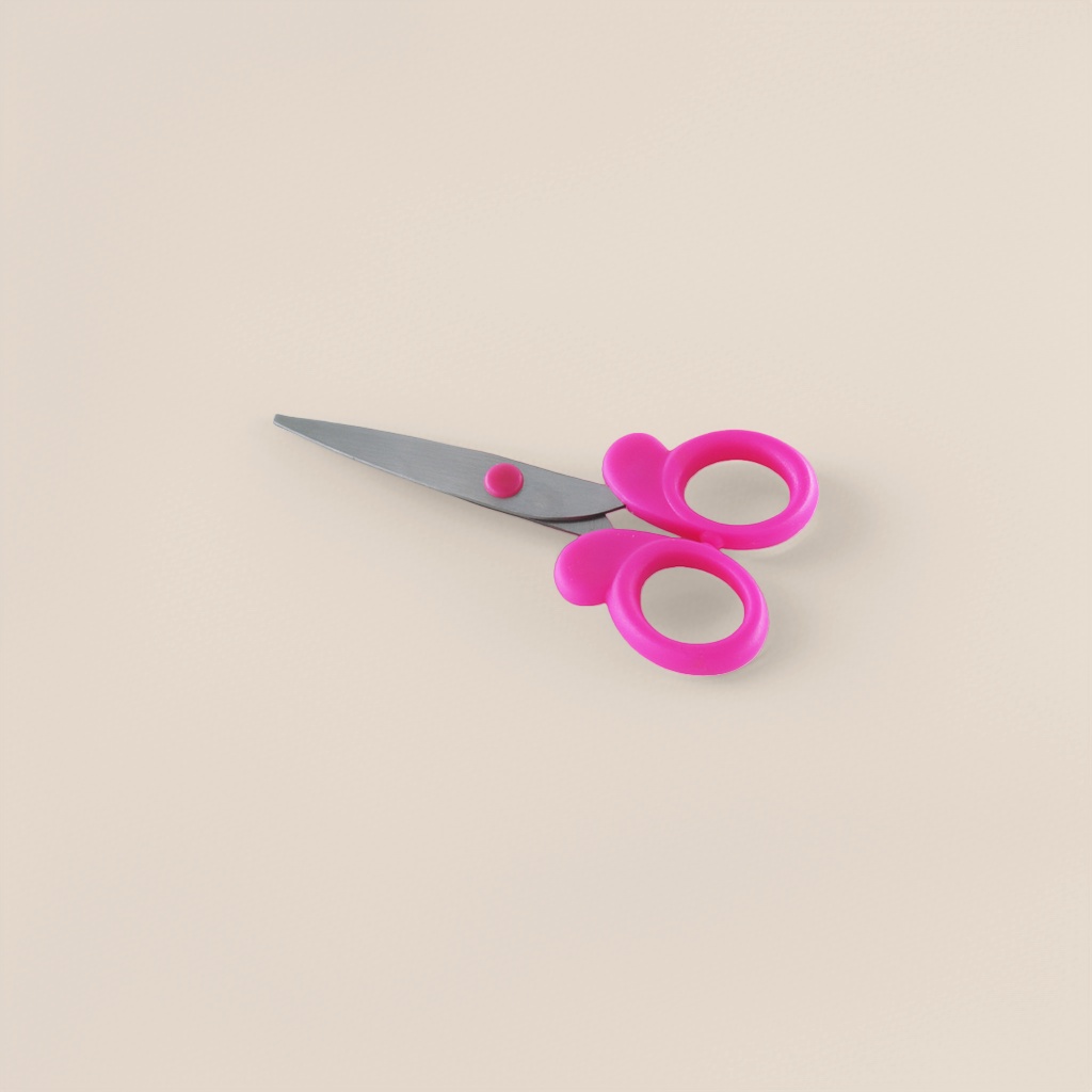 Pink handle scissors, household stainless steel fabric cutting paper scissors, multi-functional hand scissors