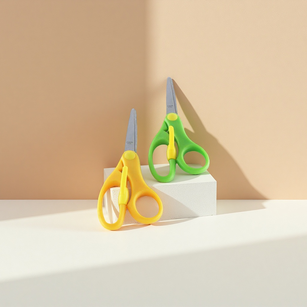Student-specific safety scissors, children's hand scissors, 3-inch round-head scissors Application Scenario