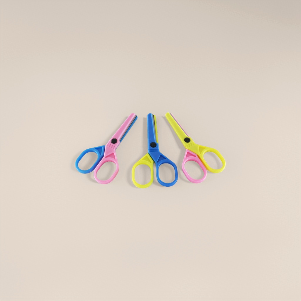 Color scissors, stainless steel sharp fabric cutting scissors, 22cm multi-functional handcrafted art scissors