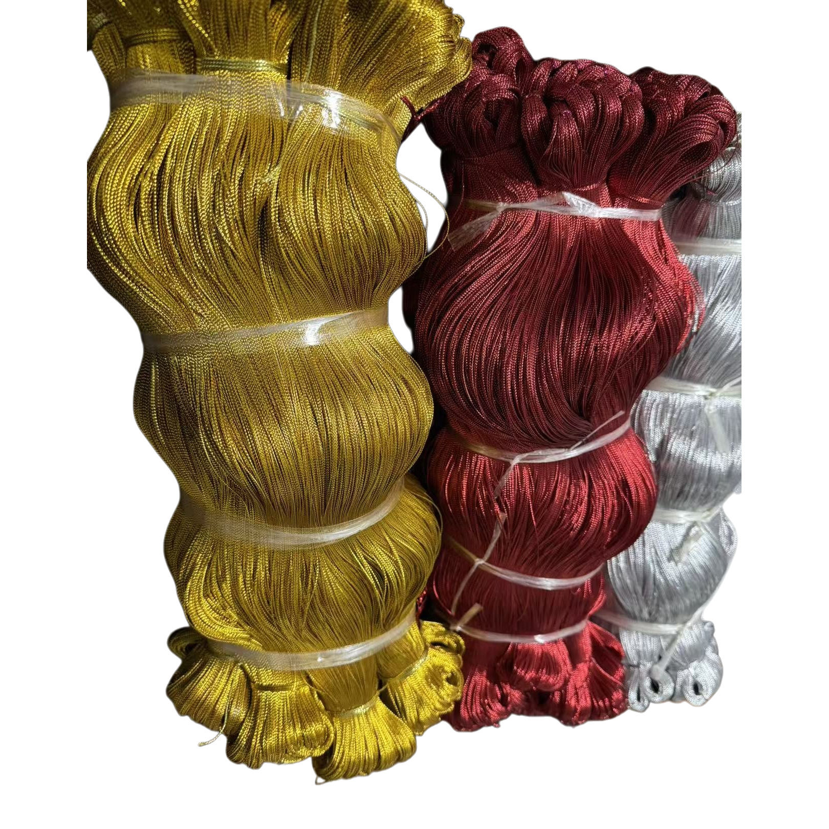 Colorful rope and thread, multi-color mixed weaving, DIY material, 3mm thick, 10 meters long Item Picture