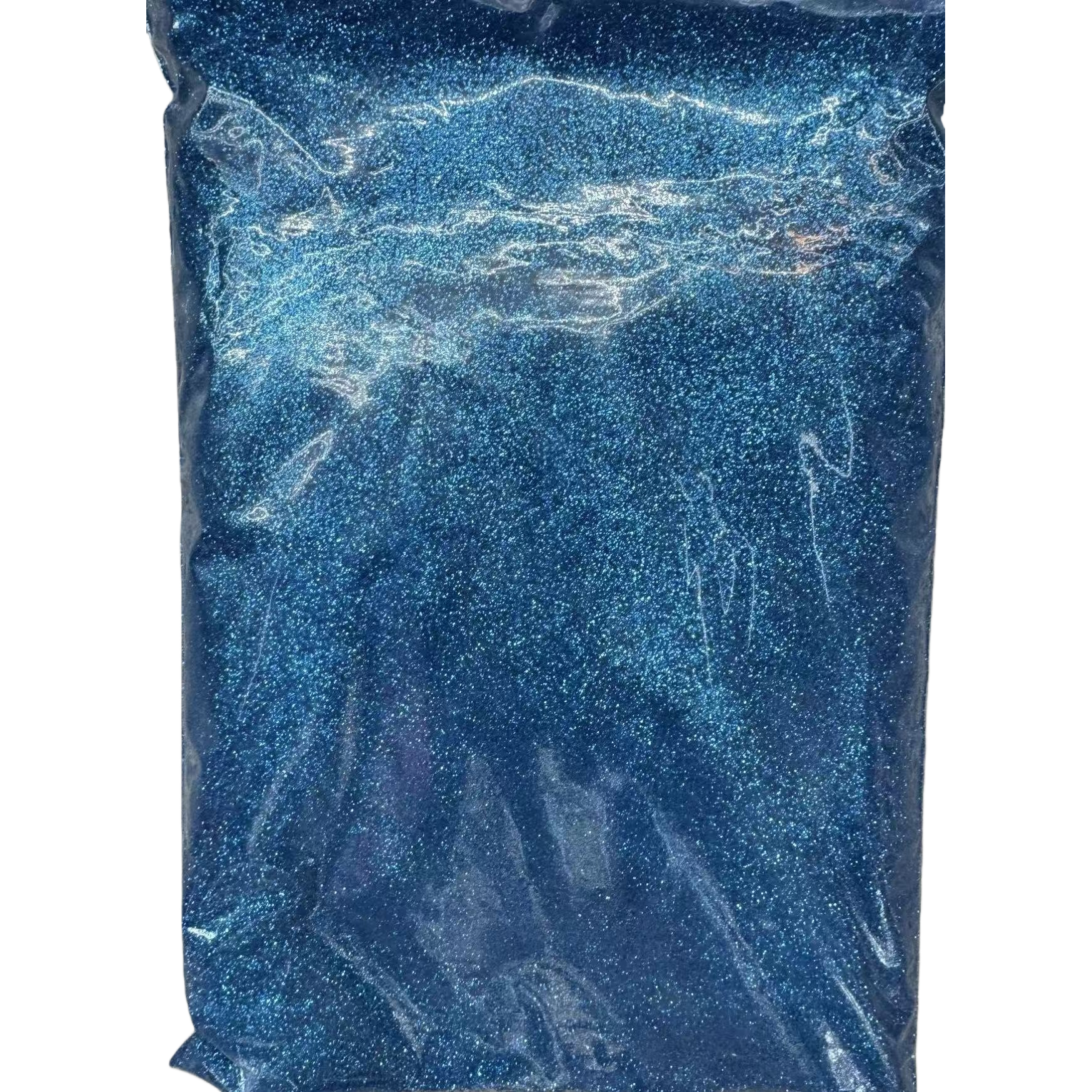 Blue glittering particle plastic bag, moisture-proof, sealed, thickened and environmentally friendly packaging bag Item Picture