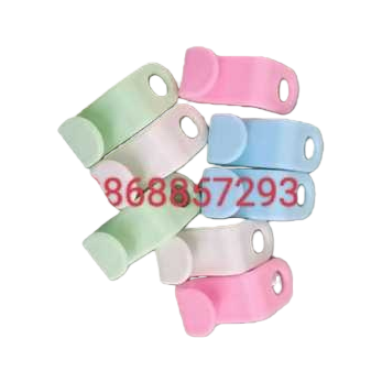 彩色塑料挂钩+挂钩白底实物图