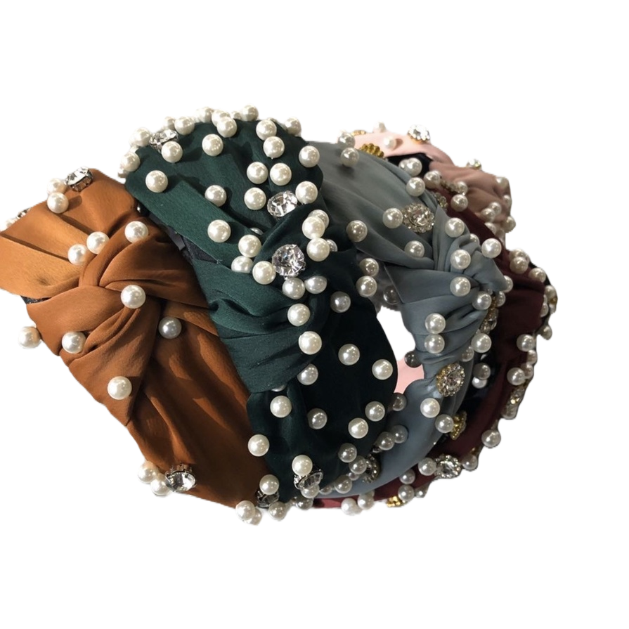 Perlas decorativas aros de pelo moda versátil para mujeres accesorios de pelo accesorios de cabeza Item Picture