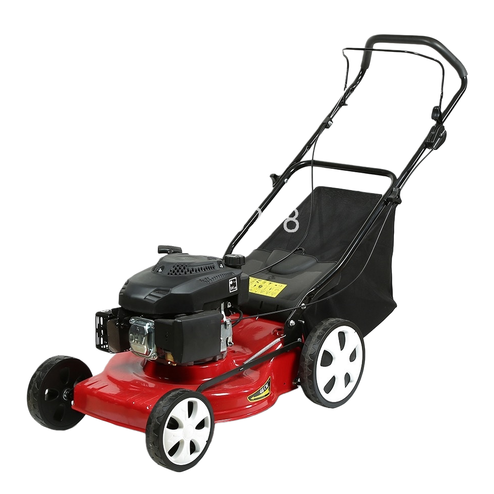 The main body of the red lawn mower is compatible with various types of household gardening tool accessories Item Picture