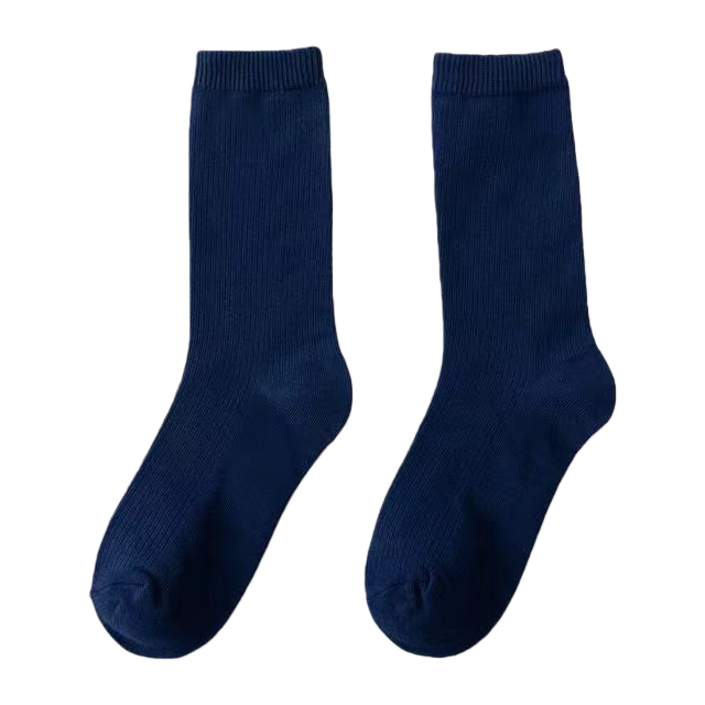 جوارب من القطن الأزرق الداكن Item Picture