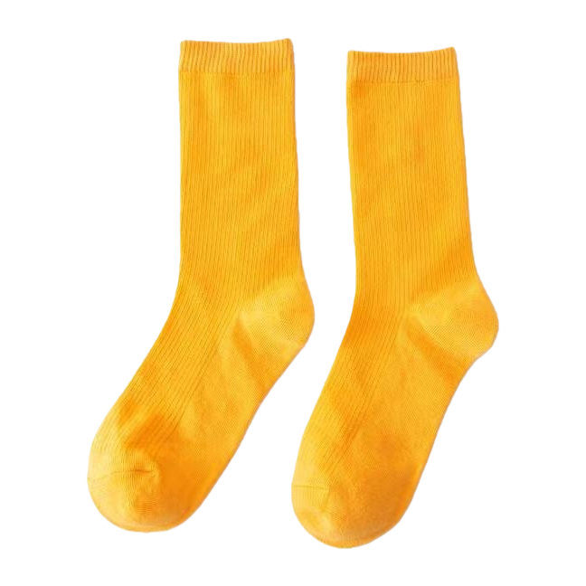 Calcetines deportivos amarillos de mezcla de algodón y amoniaco transpirable secado rápido antideslizante resistente unisex Item Picture