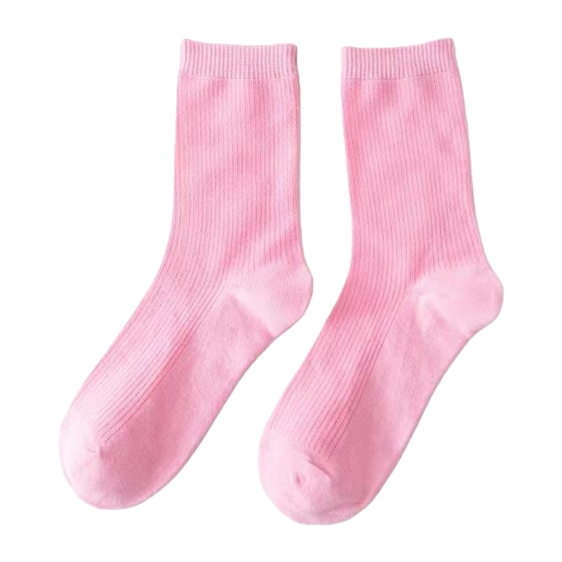 Medias medias modal rosa para mujeres suaves y amigables con la piel para uso diario Item Picture
