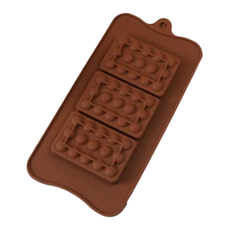 Brown food-grade silicone cake molds are heat-resistant and suitable for steaming, baking and baking Item Picture