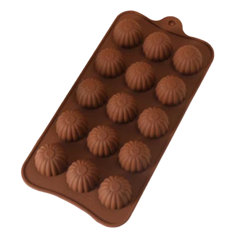 The brown high-temperature resistant food-grade silicone baking mold is flexible and easy to demold Item Picture