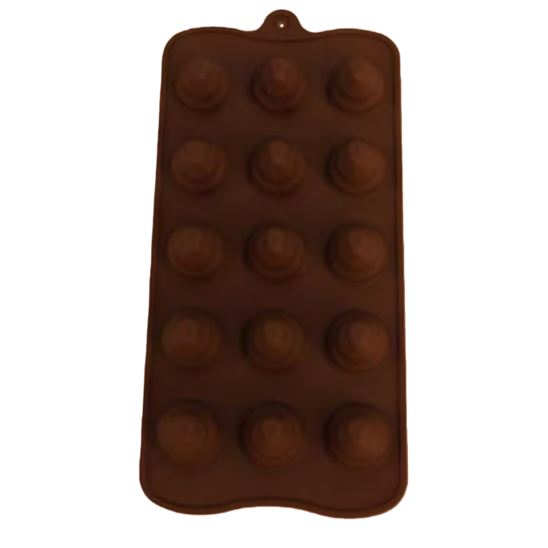 Brown food-grade silicone mold baking cake demolding wonder, heat-resistant and capable of steaming Item Picture