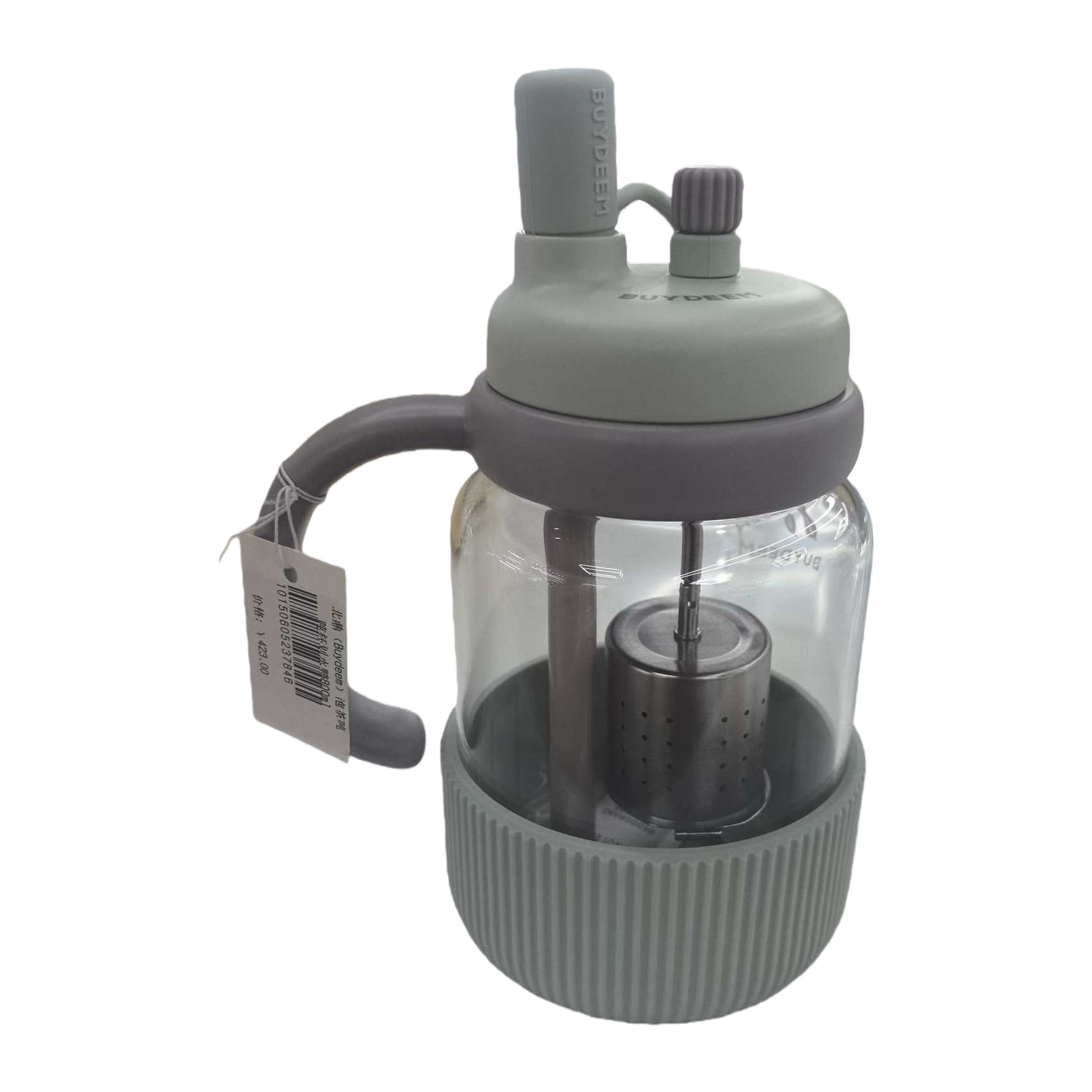 Glass teapot, heat-resistant high borosilicate tea set, teapot with filter, suitable for home and office use Item Picture