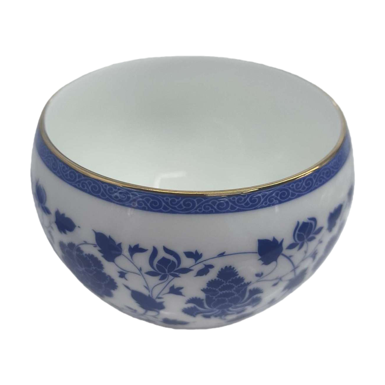 Blue and white porcelain bowl, ceramic household tableware bowl, Chinese retro rice bowl for holding rice bowls Item Picture