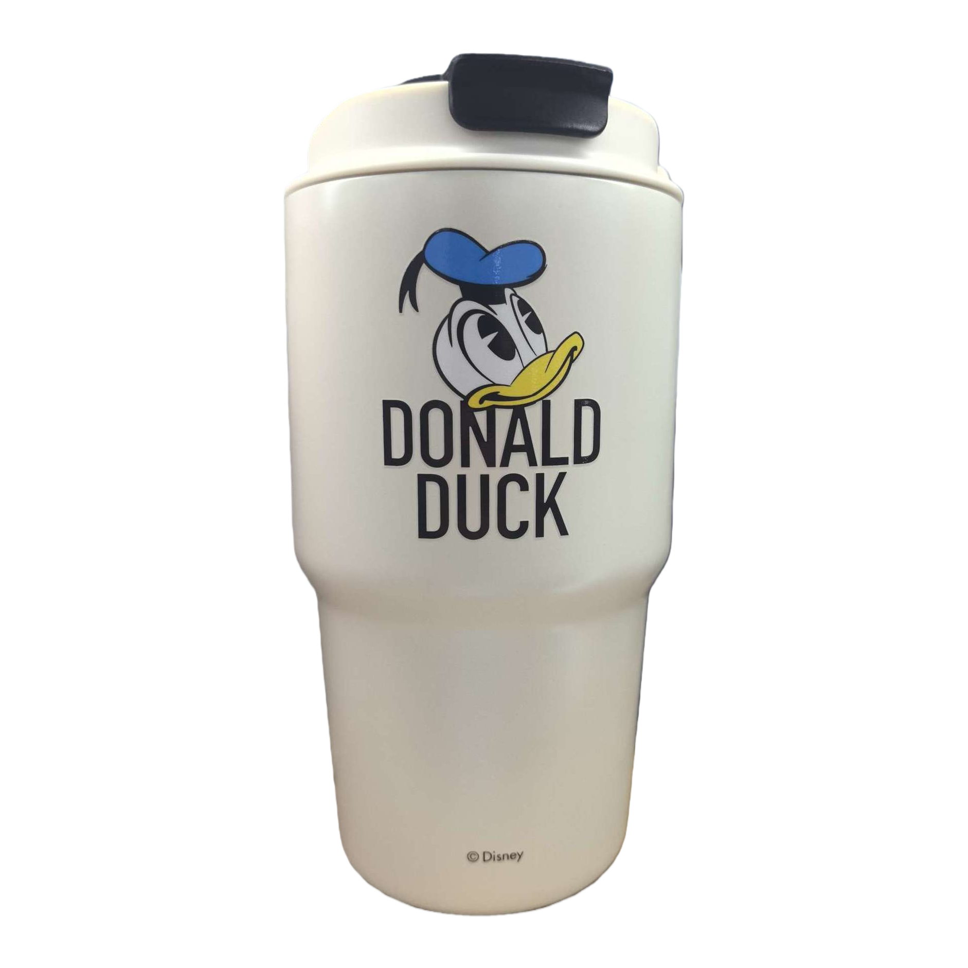 White insulated cup with Donald Duck pattern, 304 stainless steel vacuum insulated portable water cup Item Picture