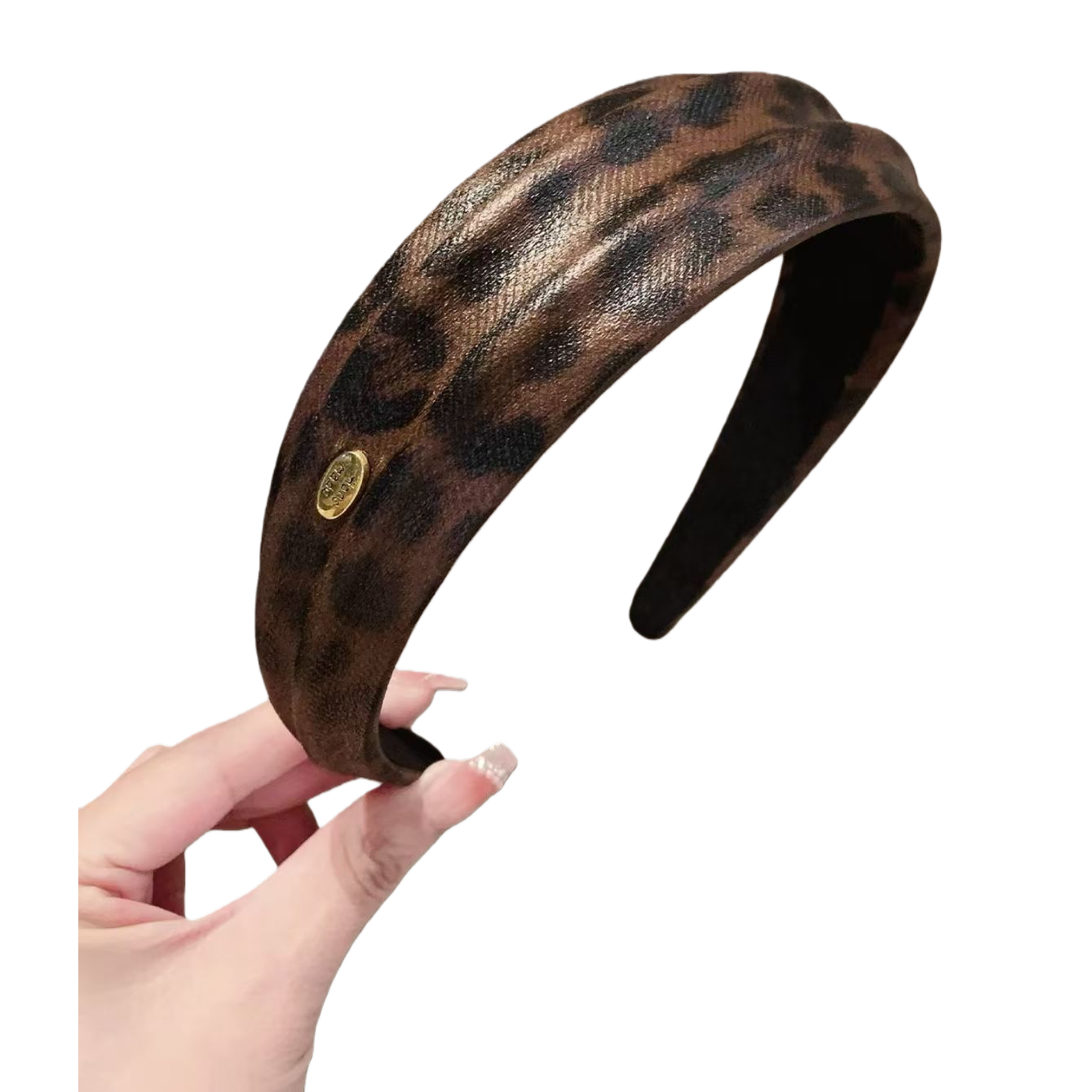 Leopard print elastic hairband is a fashionable and versatile headwear for women Item Picture