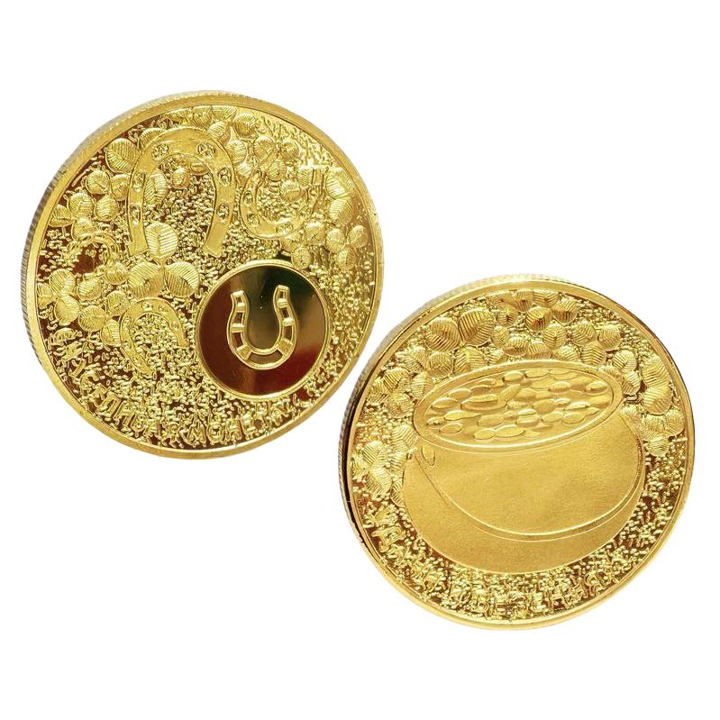 Creative home decoration items with golden coins, collection gifts for the living room table Item Picture