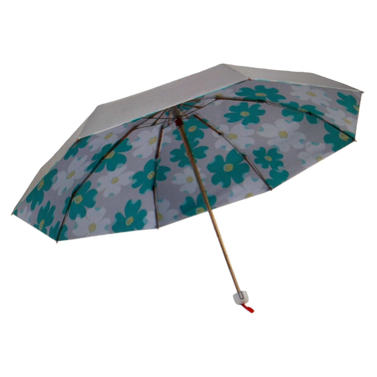 Floral pattern all-weather umbrella, waterproof, sun-proof, lightweight and foldable, suitable for both women and men Item Picture