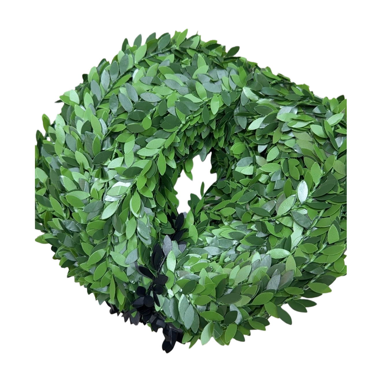 A green leaf garland decorated hand-woven headwear as a photo prop Item Picture