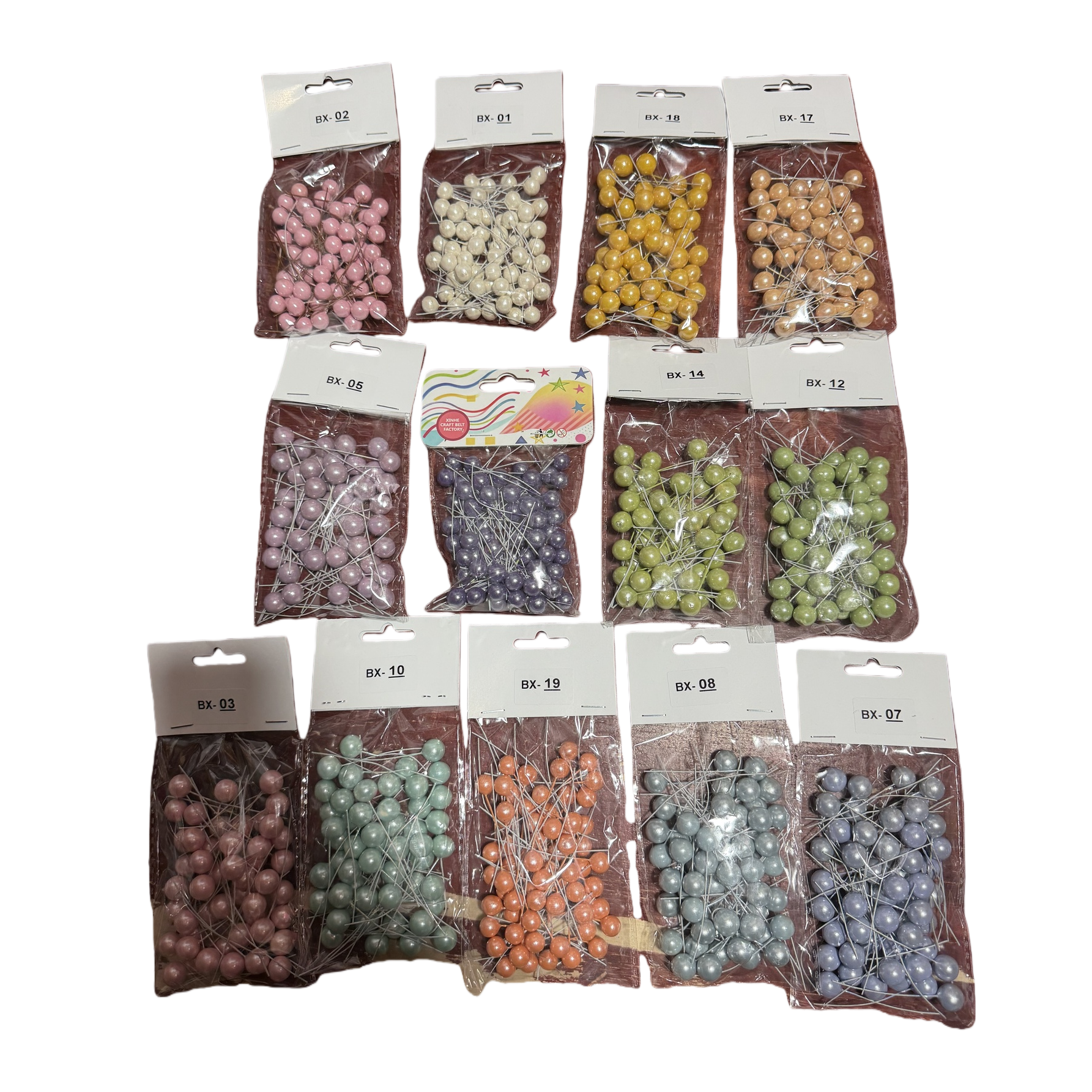 Specialized packaging bags for colored beads, transparent self-sealing bead storage bags, available in multiple sizes Item Picture