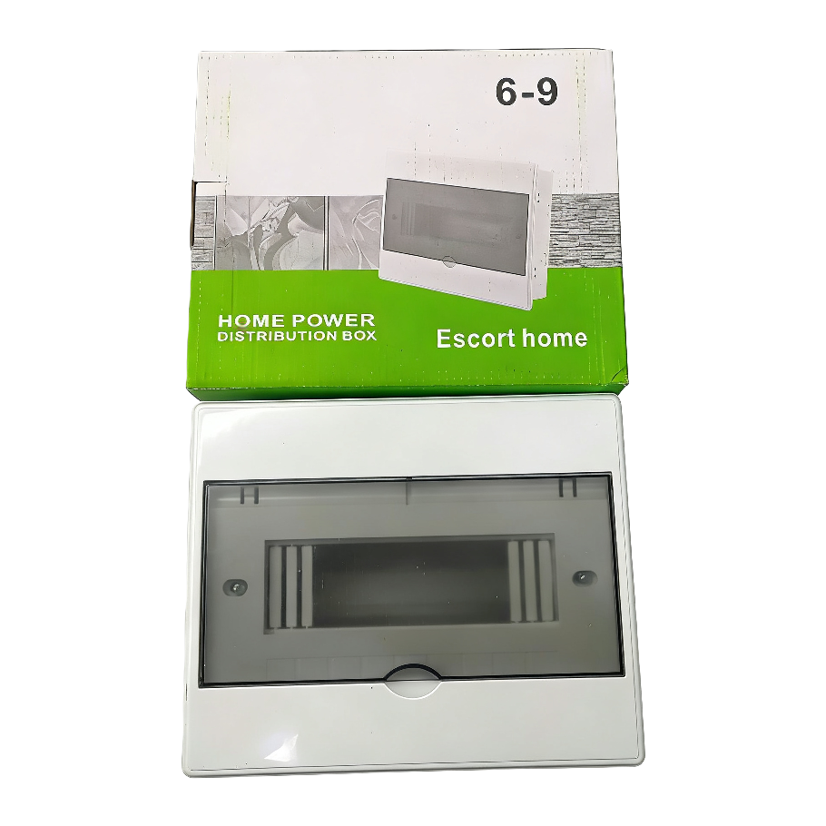 Household power distribution box, white distribution box, available in 4, 6 and 8 channels, easy to install, safe and protected Item Picture