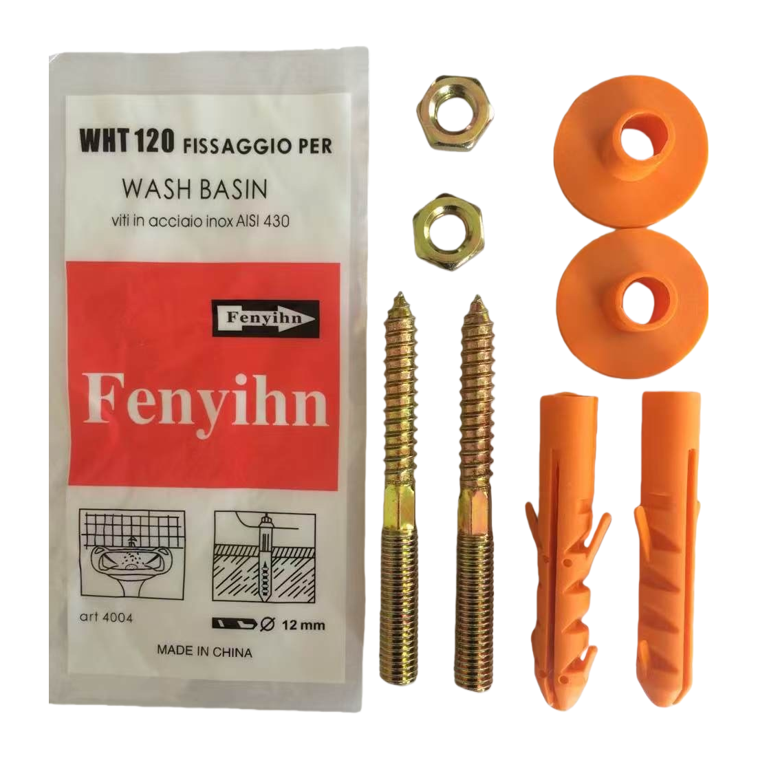 The washbasin installation and fixation set is suitable for various washbasins, quick installation, stable and durable Item Picture