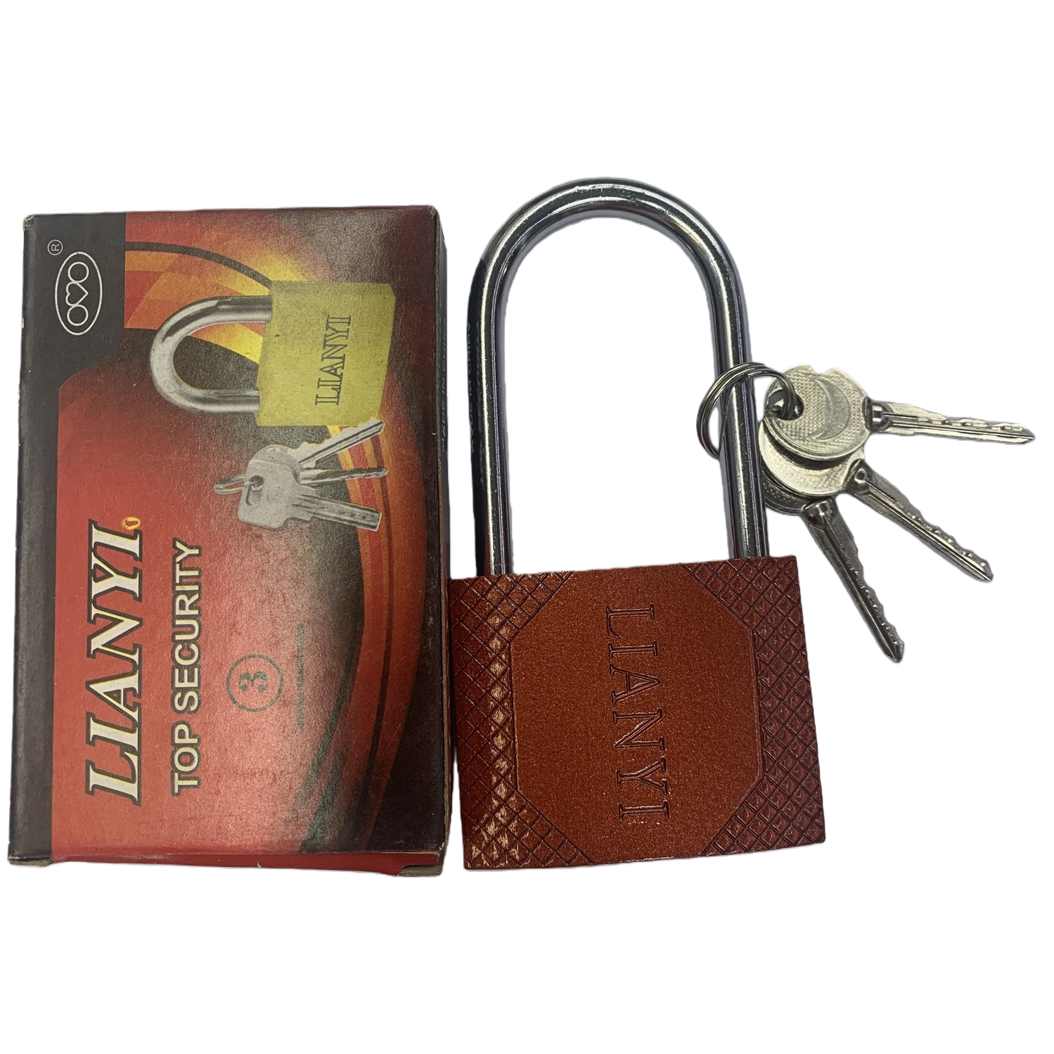 Sturdy and durable padlock, anti-picking copper core padlock, household anti-theft padlock, single handle installation