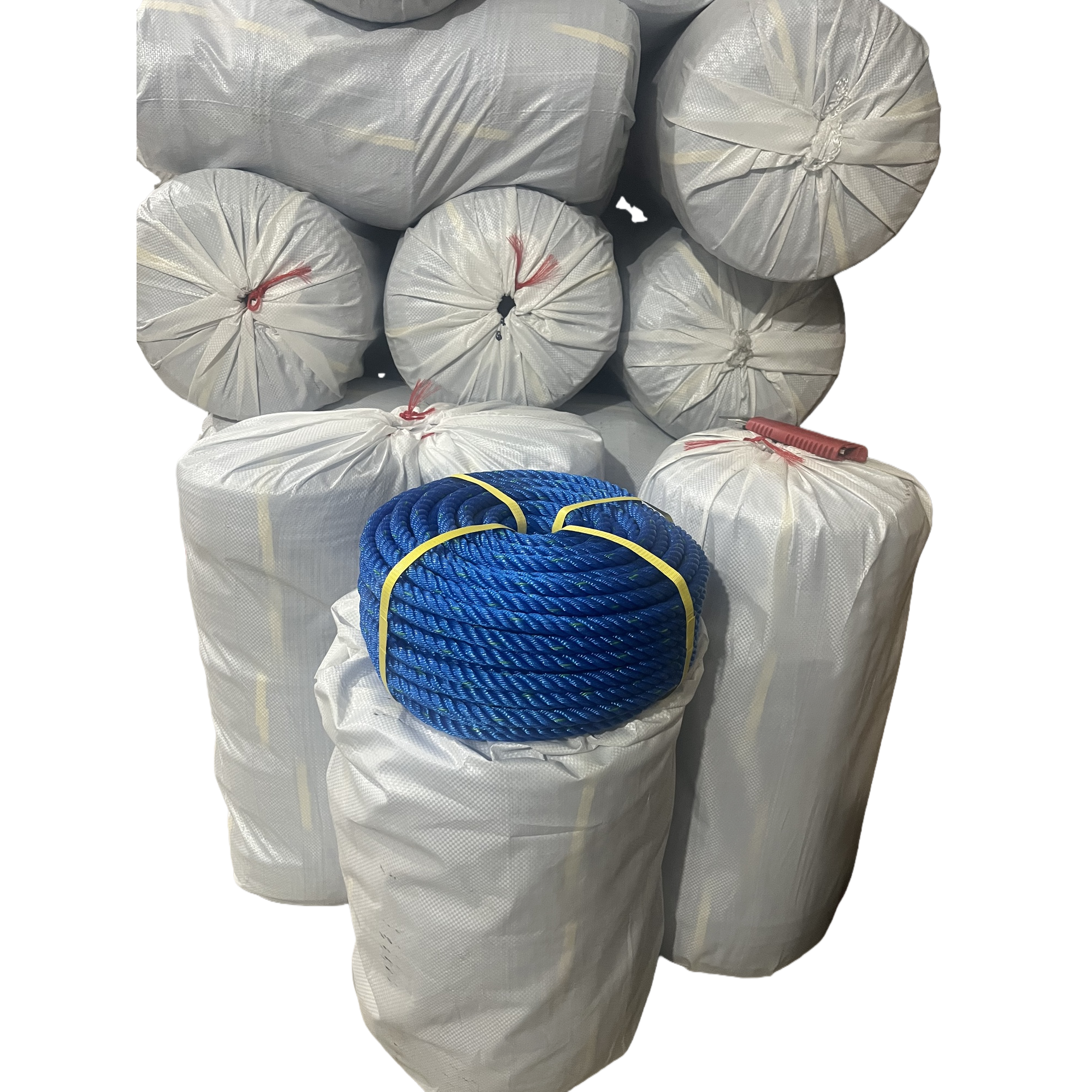 Blue rope, high-strength nylon woven wear-resistant and anti-slip load-bearing rope Item Picture
