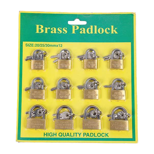 Brass Padlock packaging display style Item Picture