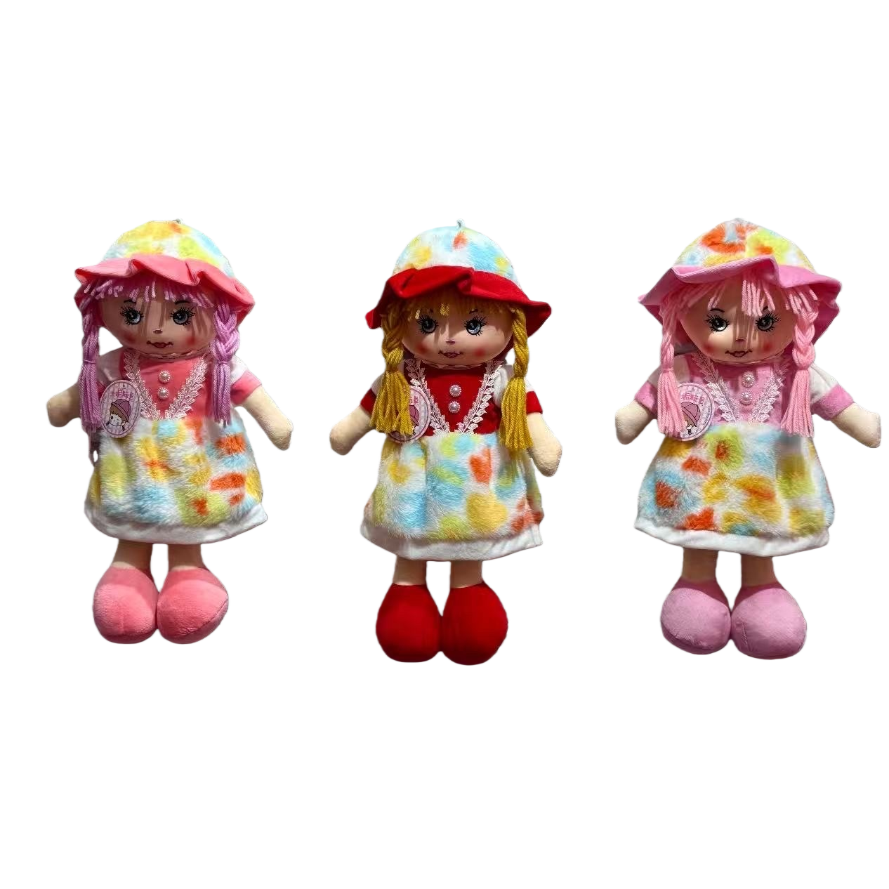 Thickened short fleece plush toy doll, skin-friendly children's companion and soothing doll Item Picture