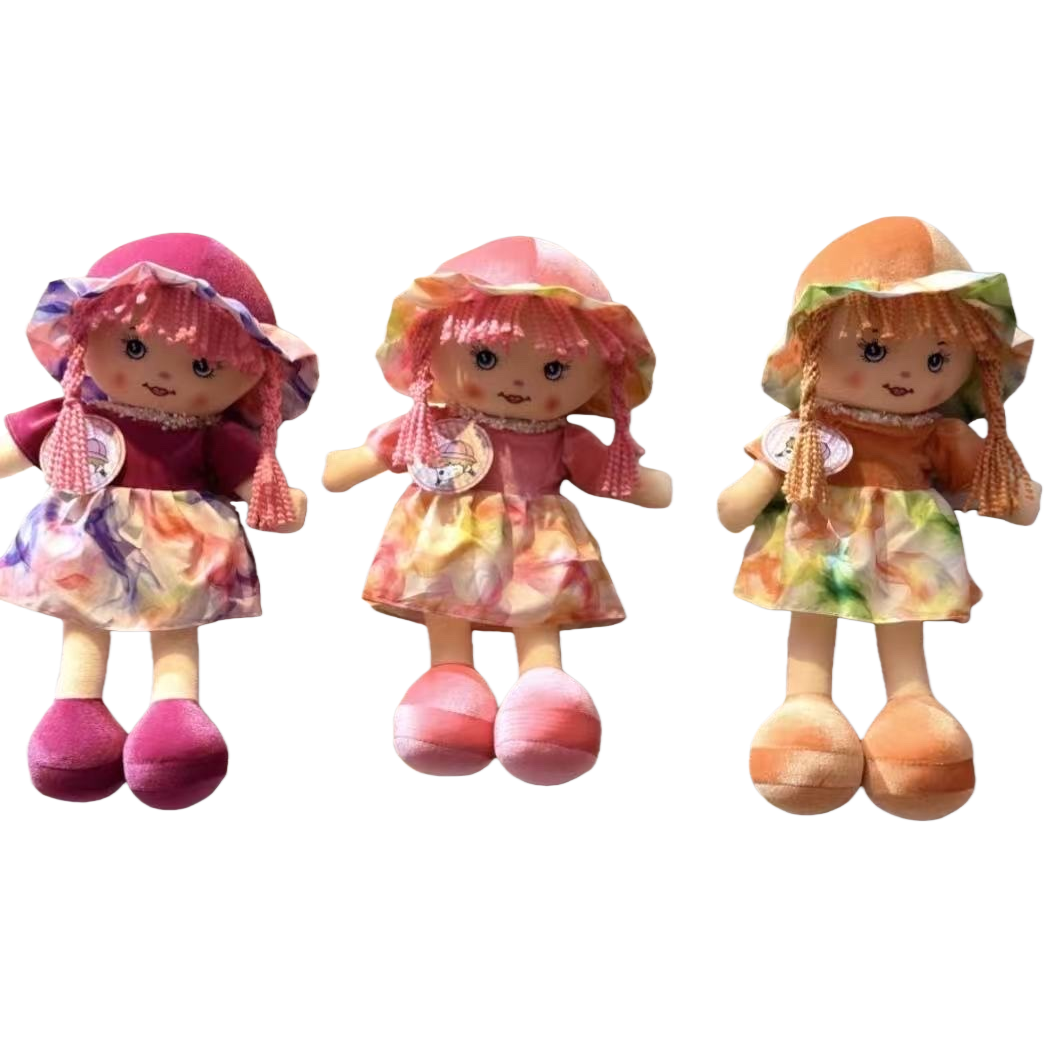 The plush toy doll is soft and cute, with a long pile. It is a bedside companion and soothing doll for the living room Item Picture