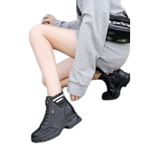女式皮靴实物图
