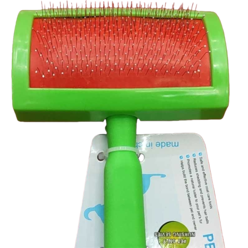 مقبض أخضر، فرشاة حمراء، فرشاة شعر، تدليك للشعر Item Picture