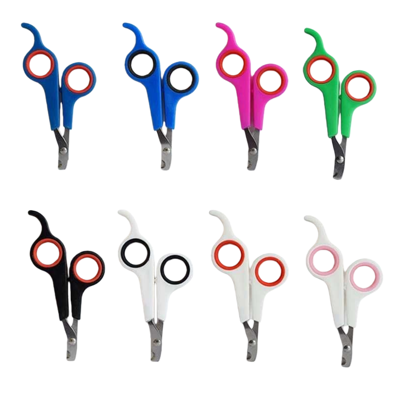Stainless steel pet nail clippers, specially designed for small dogs and cats, with a round head and safe design. Precise trimming without damaging the nails Item Picture