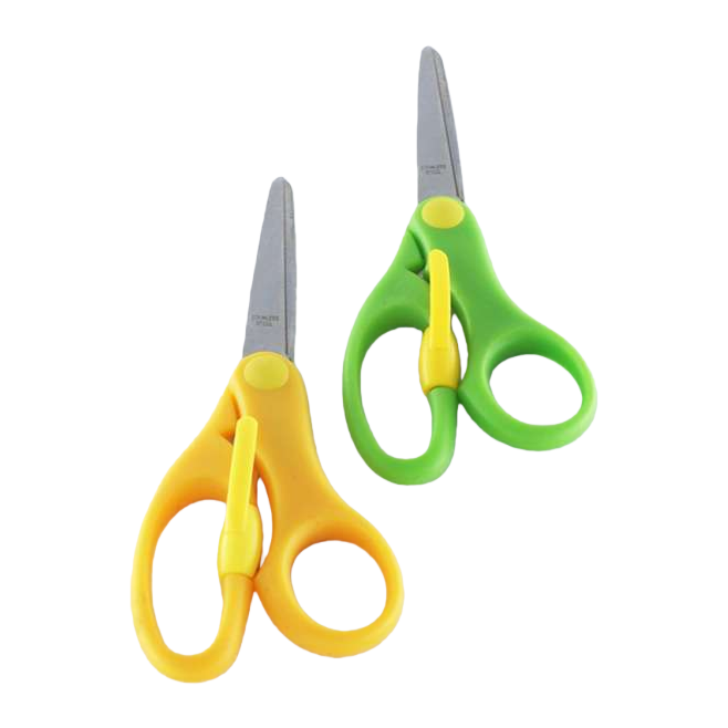 Student-specific safety scissors, children's hand scissors, 3-inch round-head scissors Item Picture