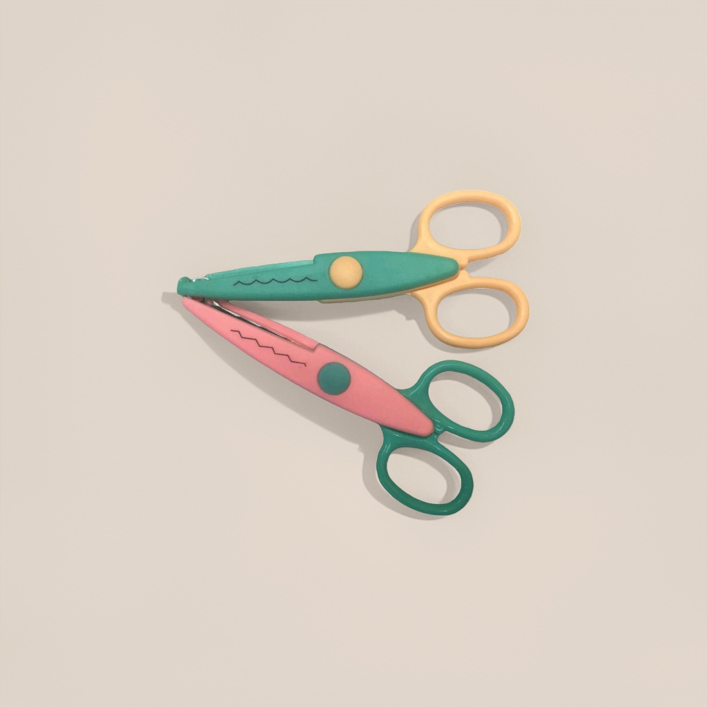 Color scissors, stainless steel sharp cutting cloth, 18cm multi-functional handcrafted art scissors Specification image