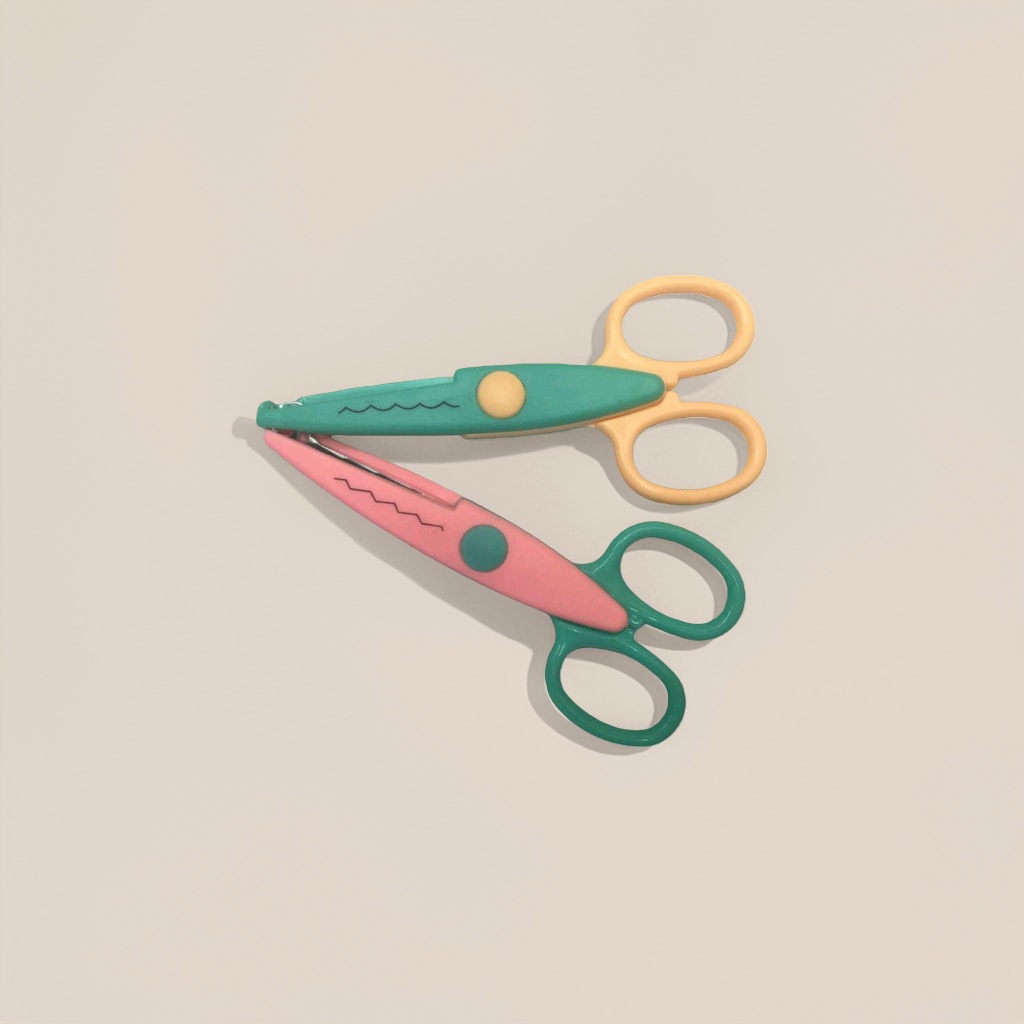 Color scissors, stainless steel sharp cutting cloth, 18cm multi-functional handcrafted art scissors details Picture