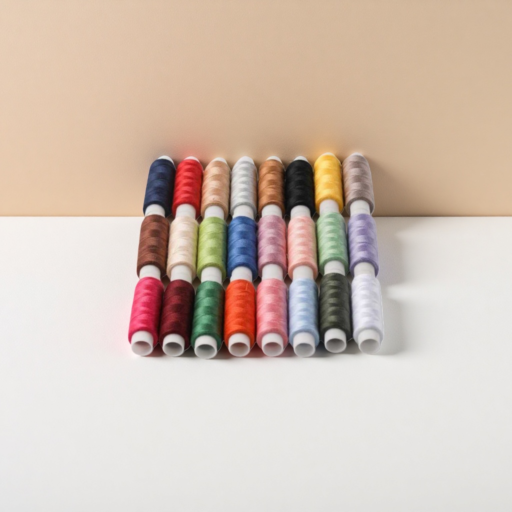 Colorful spool, spool sewing, embroidery, winding machine, multi-color mix and match, home DIY hand weaving Specification image