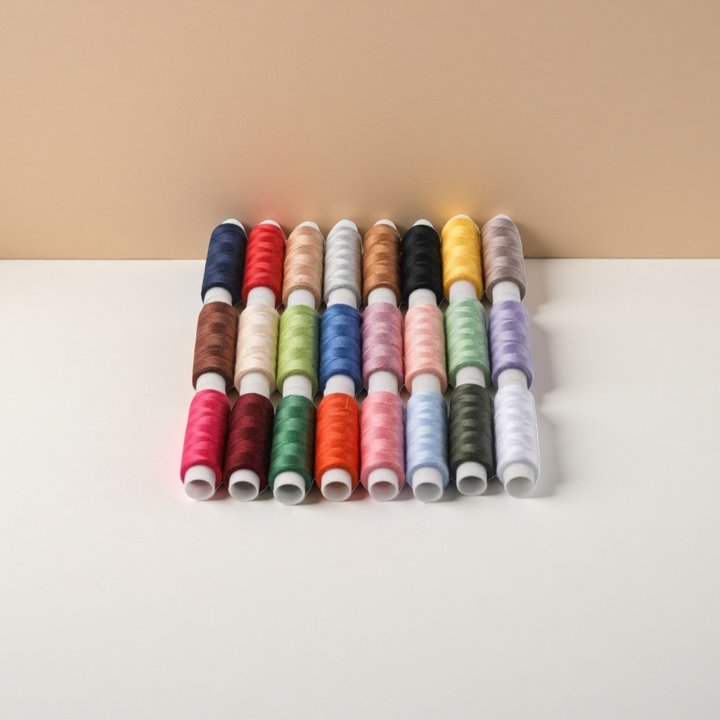Colorful spool, spool sewing, embroidery, winding machine, multi-color mix and match, home DIY hand weaving details Picture