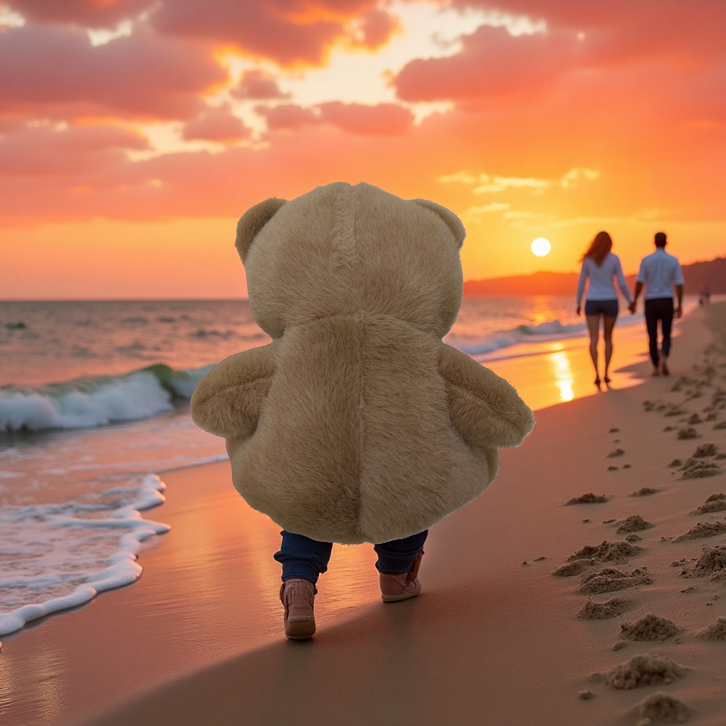 Teddy bear plush toys, thickened short fleece plush pillows for living room and bedroom decoration Specification image