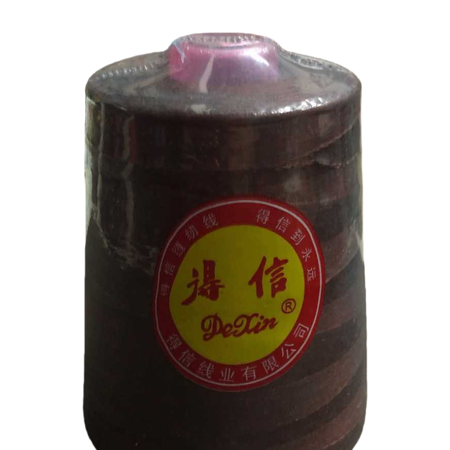 Dexin brand dark-colored sewing thread roll, 100-meter high-strength wear-resistant cotton thread specially designed for sewing Item Picture