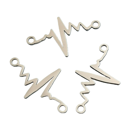 Metal lightning-shaped pendant, a trendy and versatile accessory, is a fashionable necklace Item Picture